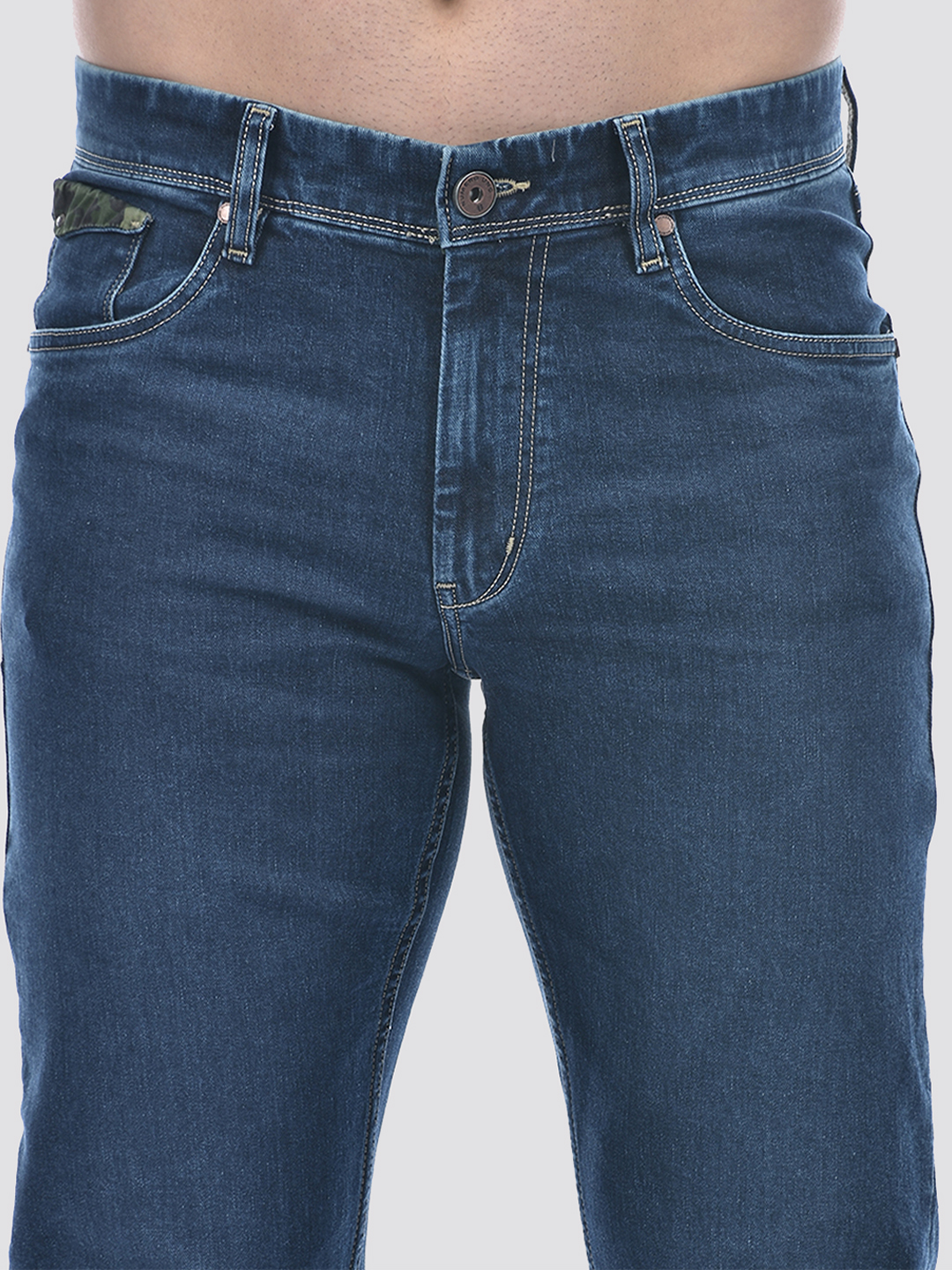 Numero Uno Men Mid Indigo Regular Fit Sustainable Jeans